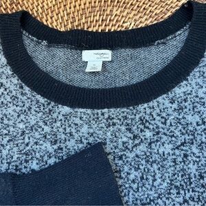 Halogen 100% Cashmere Marbled Ombré Sweater Dark Gray Black‎ Size X-Large